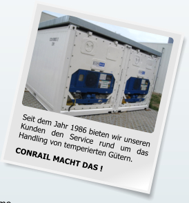 Conrail Container GmbH - Verkauf und Vermietung von Tiefkühlcontainern Kühlzellen und Kühlcontainern